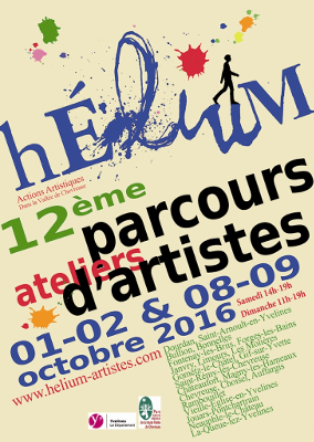 Affiche du 12eme Parcours HELIUM 2016 en Vallée de Chevreuse