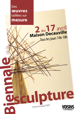 Affiche de la Biennale de la Sculpture de Voisins le Bretonneux - 2016