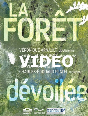 1ère de couverture du livret de l'exposition "La forêt dévoilée" à Rambouillet du 5 au 31 mai 2017