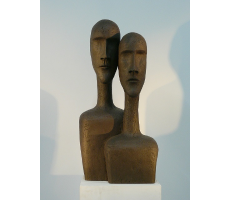 Sculpture Introspection 2 - Couple PRNM - 40x85x36.5