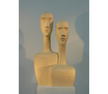 Sculpture Introspection 3 - Couple PRAM- 46X83X33